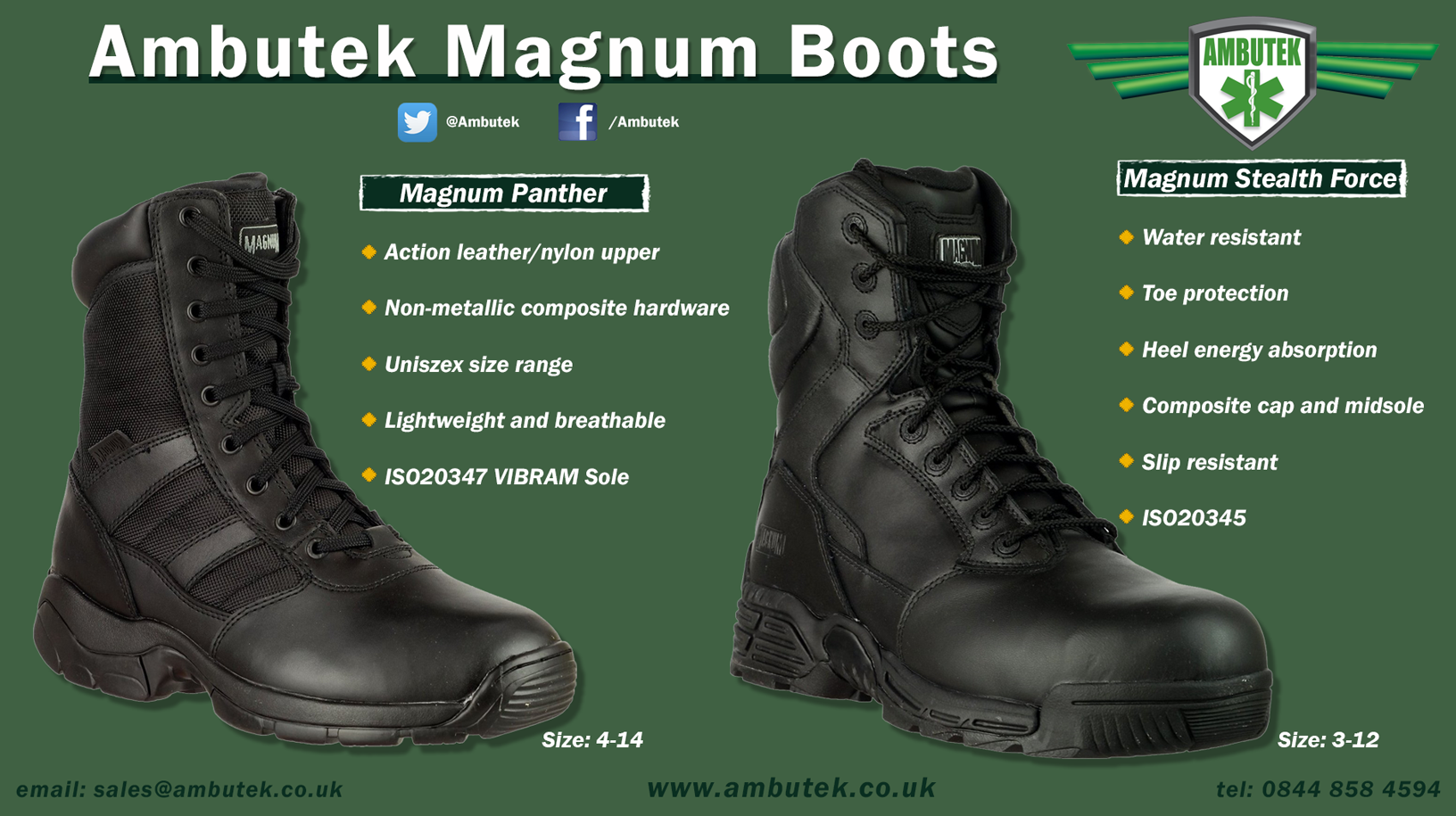 lightweight magnum boots